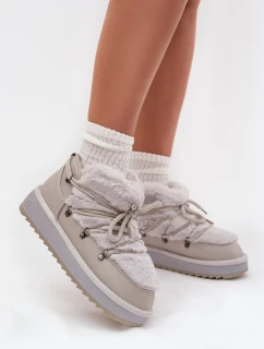 Nízké sněhule na platformě s světle šedé model 21714124 - D.Franklin