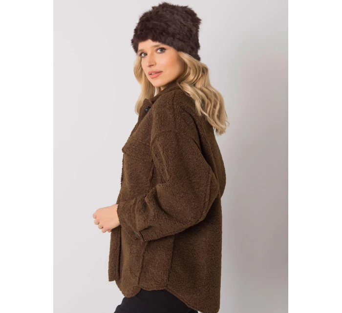 Dámská čepice AT CZ model 16738335 tmavě hnědá - FPrice Dámská čepice AT CZ model 16738335 tmavě hnědá - FPrice