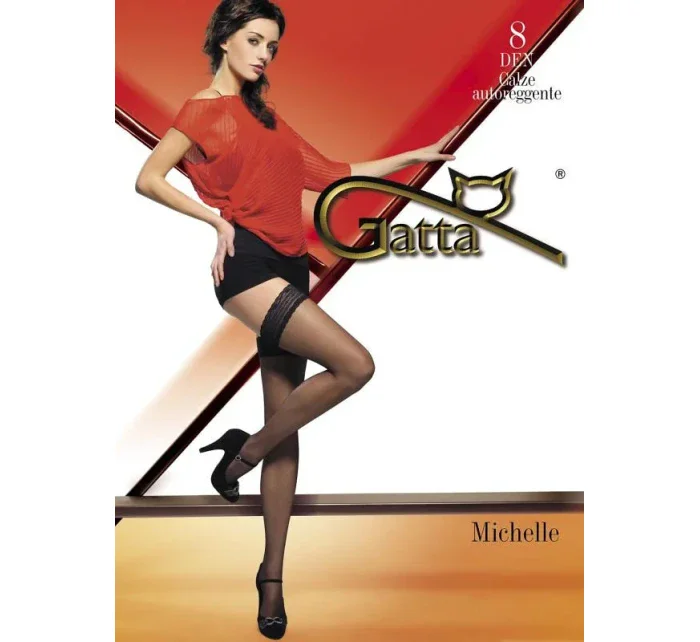 Samodržiace pančuchy Gatta Michelle nr 04 lycra 8 deň