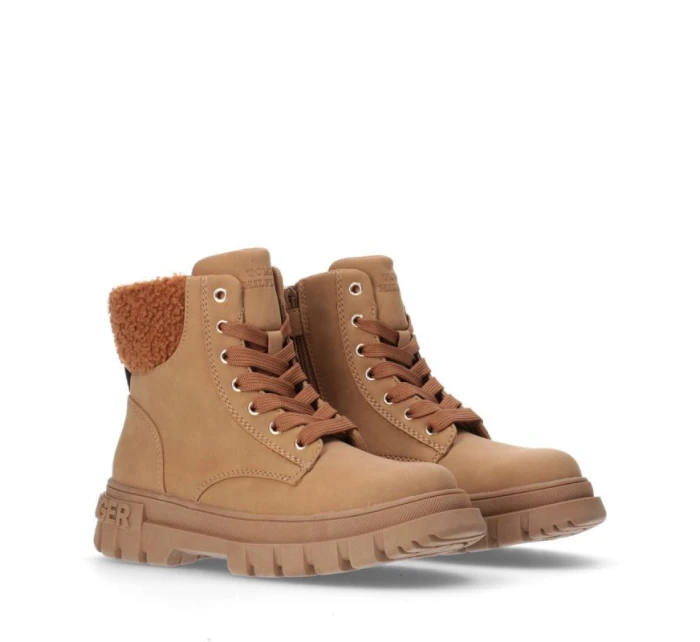 Tommy Hilfiger Čipkované topánky Cognac W T3A5-33053-1628582-582
