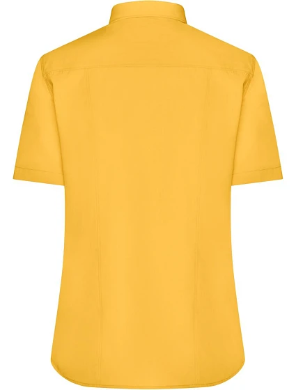 JN 679 Popelínová halenka s krátkým rukávem model 22488253 yellow - Daiber JN 679 Popelínová halenka s krátkým rukávem model 22488253 yellow - Daiber