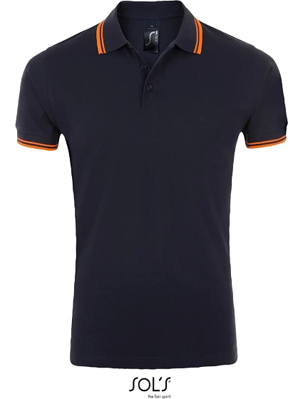SOL'S Pasadena Men Pánske polo tričko z piké 25.0577 francúzska námornícka modrá/neónovo oranžová SOL'S Pasadena Men Pánske polo tričko z piké 25.0577 francúzska námornícka modrá/neónovo oranžová