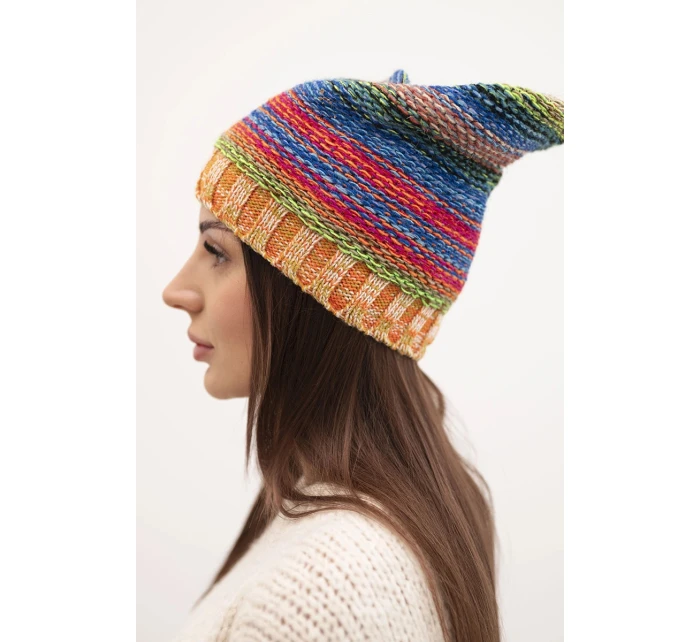 Čiapka s fleecom Krystyna K207 neon green+yellow