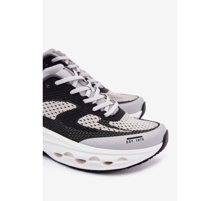 Buty Sportowe Męskie Na Platformie Big Star RR174023 Hi-Poly System Szare