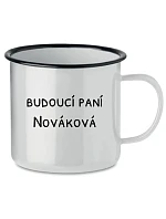 Personalizovaný retro plechový pohár – budúca nevesta Personalizovaný retro plechový pohár – budúca nevesta