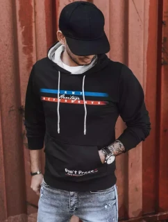 Pánská mikina s potiskem černá Dstreet model 21966176 - FashionStreet