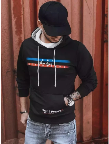 Pánská mikina s potiskem černá Dstreet model 21966176 - FashionStreet