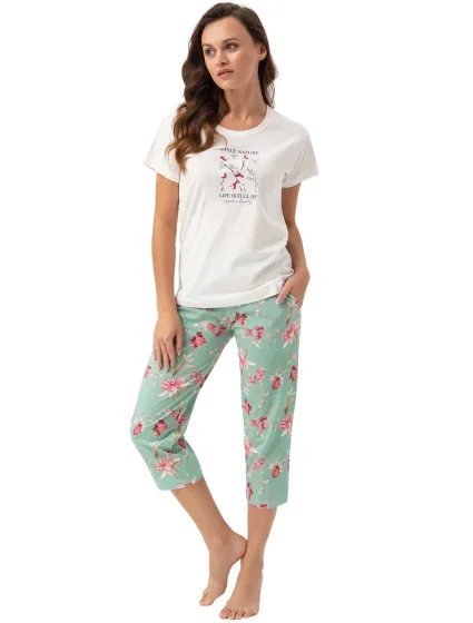 Luna 641 cr/r M-2XL L24 dámske pyžamo