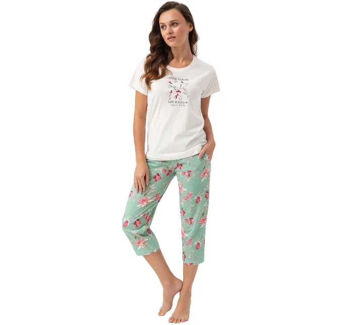 Luna 641 cr/r M-2XL L24 dámske pyžamo