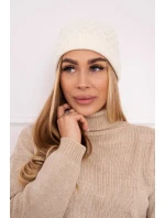 Fleecová čiapka K204 ecru Fleecová čiapka K204 ecru