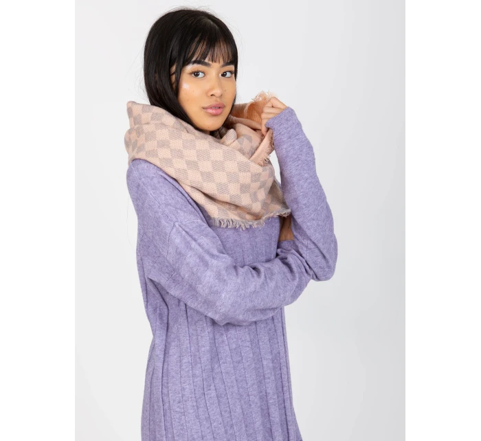 Tunelový šál AT KM 9501.10 svetlo ružová