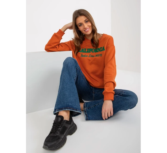 Dámská mikina MA BL tmavě oranžová model 18249863 - FPrice Dámská mikina MA BL tmavě oranžová model 18249863 - FPrice