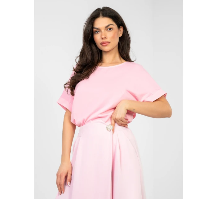 Bluzka RV BZ model 22011451 jasny różowy - FPrice Bluzka RV BZ model 22011451 jasny różowy - FPrice