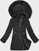 Dámska bunda s kapucňou J Style army (16M9121-136)