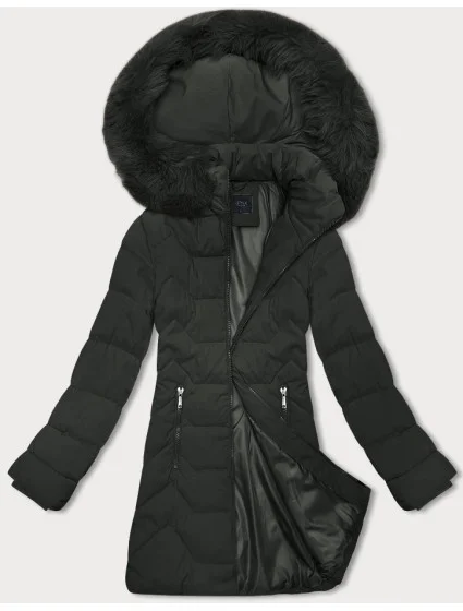 Dámska bunda s kapucňou J Style army (16M9121-136)