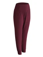 Dámske nohavice na jogu NUR DIE YOGA PANTS - NUR DIE - bordová