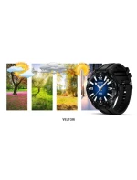 Černý silikonový řemínek + černý náramek model 21805557 - VELTORI