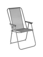 SADA ZÁHRADNÉHO NÁBYTKU OKRÚHLY STÔL 4 STOLIČKY A SLNEČNÍK TMAVOSIVÁ