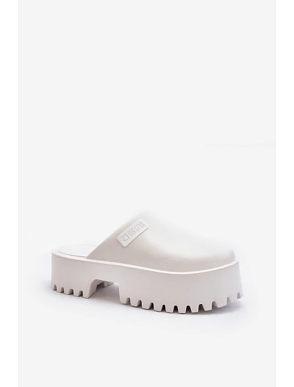 Dámské Žabky Na Masivní Podrážce Big Star model 21649439 Bílé - Big Star Shoes Dámské Žabky Na Masivní Podrážce Big Star model 21649439 Bílé - Big Star Shoes