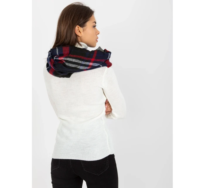 Tunelový šál AT KM 1402.20 tmavo modrá červená