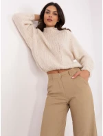 Spodnie LK SP model 20710250 camelowy - FPrice Spodnie LK SP model 20710250 camelowy - FPrice