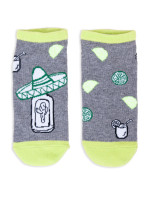 Kotníkové bavlněné ponožky vzory barev model 16650747 Grey - Yoclub