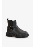 Dámske členkové topánky 00274A128 Black - Big Star