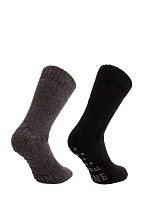 Pánske domáce ponožky 21460 black - WiK