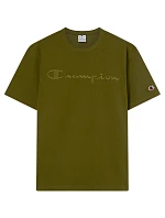 Pánske tričko Champion SS Tee olive 220273 GS585 pánske