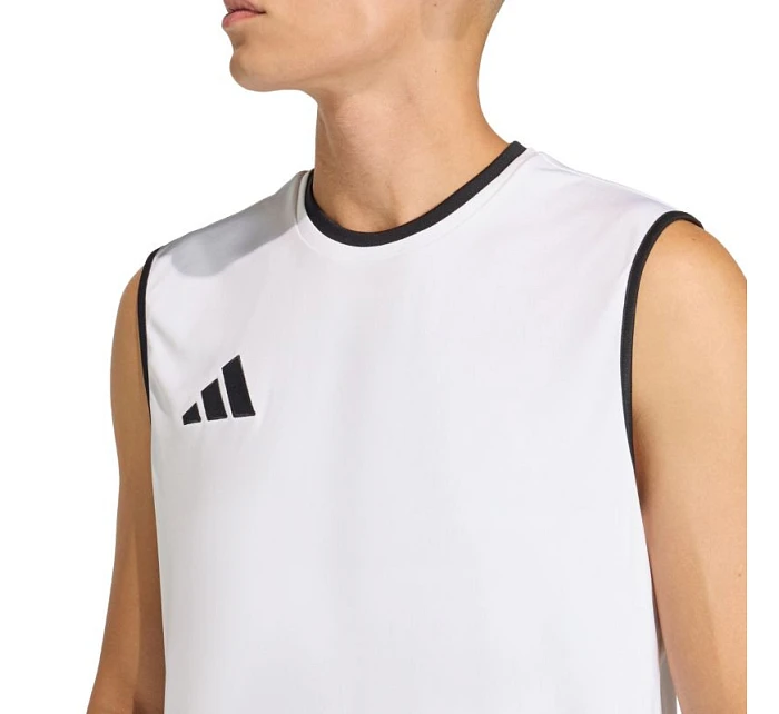 Pánske tričko adidas Entrada 26 Sleeveless Jersey white KB3928