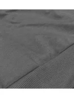 Tmavo šedá dámska tenká krátka mikina (8B938-5) Tmavo šedá dámska tenká krátka mikina (8B938-5)