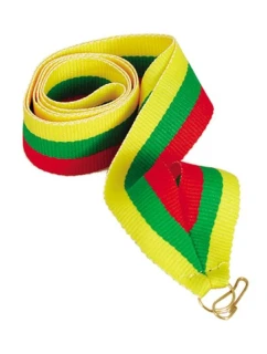Stuha 22 mm - červeno-zeleno-žltá