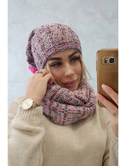 Dámská fleecová souprava 4  růžová model 18751121 - K-Fashion