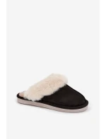 Dámské pantofle s kožíškem Černé Zanelia Dámské pantofle s kožíškem Černé Zanelia