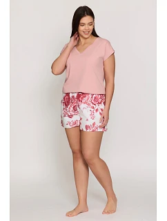 Krátké růžové pyžamo model 22263956 - MEFEMI BY NIPPLEX