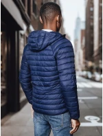 Pánská přechodná prošívaná bunda tmavě modrá Dstreet model 21968273 - FashionStreet