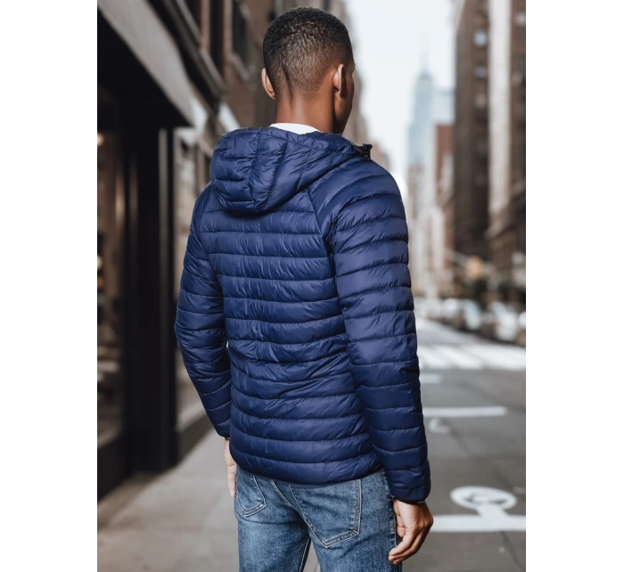 Pánská přechodná prošívaná bunda tmavě modrá Dstreet model 21968273 - FashionStreet