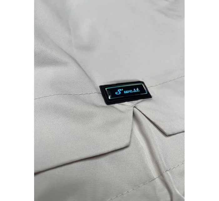 Světle béžová dámská bunda typu větrovka model 20833096 - S'WEST Světle béžová dámská bunda typu větrovka model 20833096 - S'WEST