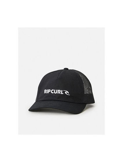 Čiapka s kšiltom RIP CURL Brand Icon Trucker, čierna