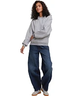 Build your Brand BY 444 Dámska mikina s kapucňou v oversize strihu „Loose Fit“ 56.0444 biela