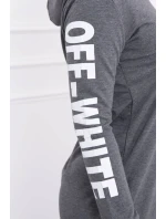 Off White šaty graphite melange