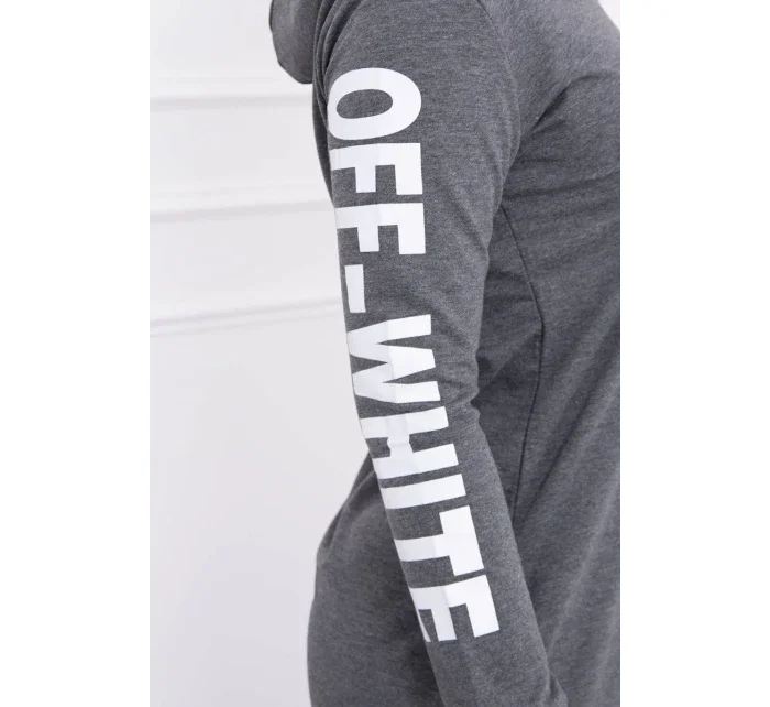 Off White šaty graphite melange