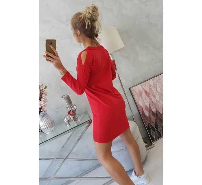 Šaty s potlačou Dream červené