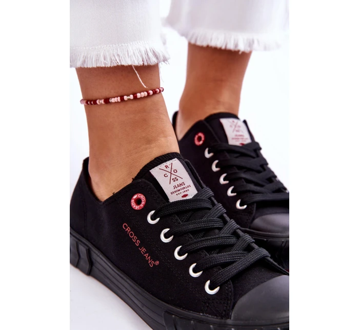 Klasické dámské tenisky model 21613023 Černe - Cross Jeans