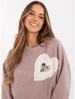 Mikina DHJ BL 20322.72 dark lilac Mikina DHJ BL 20322.72 dark lilac