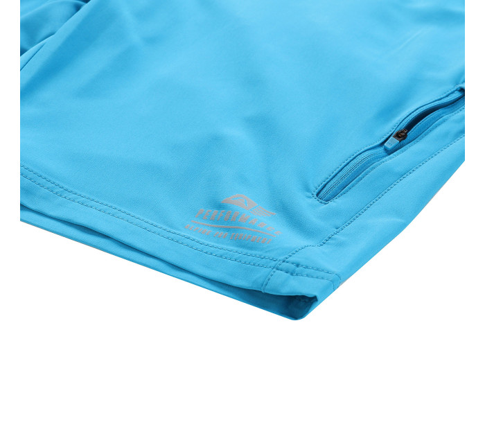 Pánske softshellové šortky ALPINE PRO COL neon atomic blue