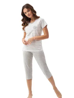 Dámske pyžamo 696 sivé - Luna
