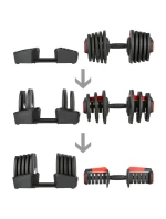 HMS SGR40 PRO SET 2v1 nastaviteľná sada činiek 43,5 kg HMS SGR40 PRO SET 2v1 nastaviteľná sada činiek 43,5 kg