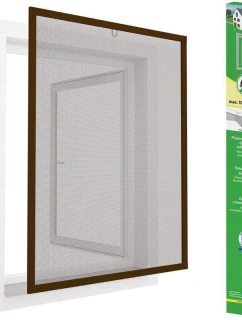 ALU SIEŤ PROTI HMYZU NA OKNÁ 100X120 HNEDÁ PLUS