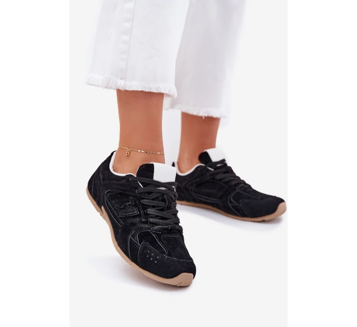 Dámské Sportovní Boty Z Eko Semiše Černé model 21701308 - Boto